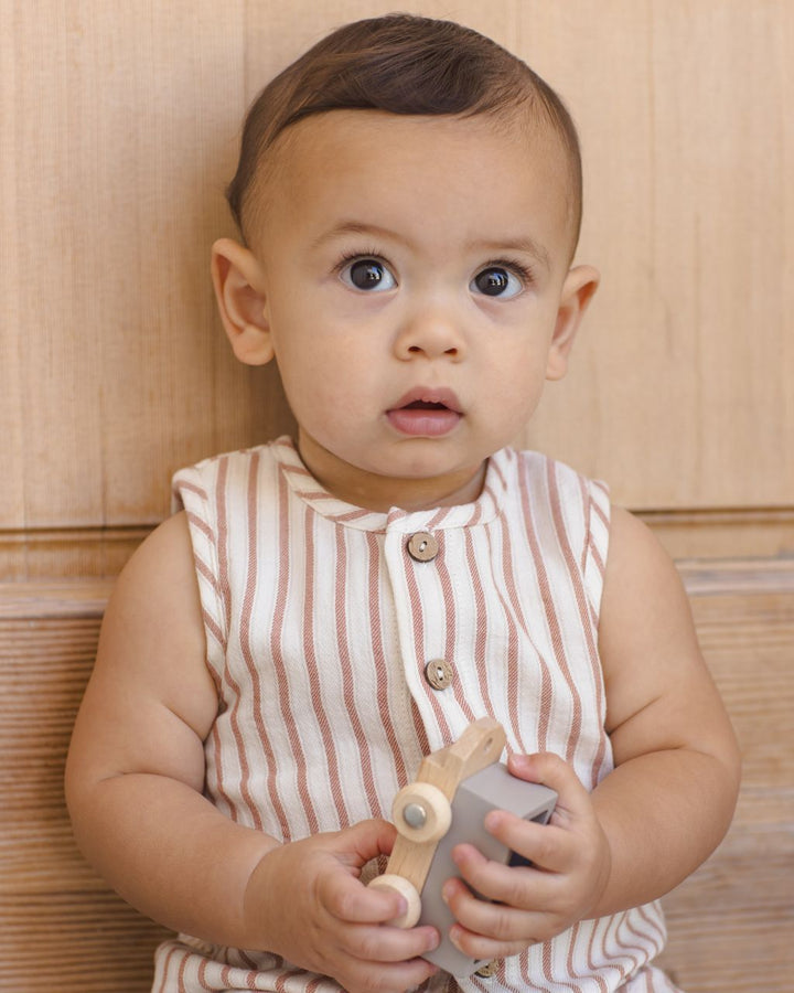 HAYES ROMPER || VINTAGE STRIPE