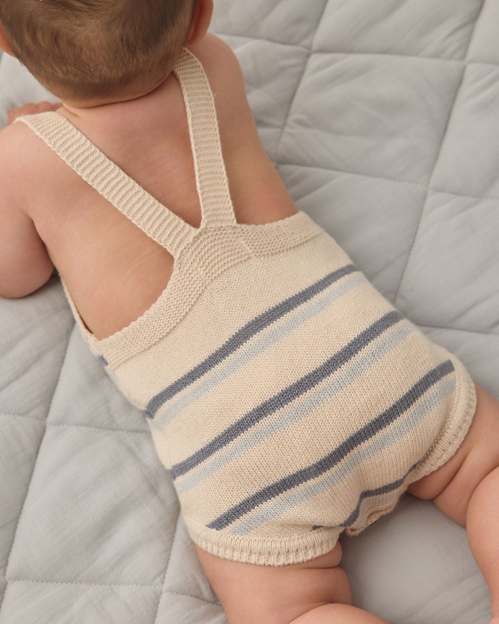 TATUM ROMPER || OCEAN STRIPE