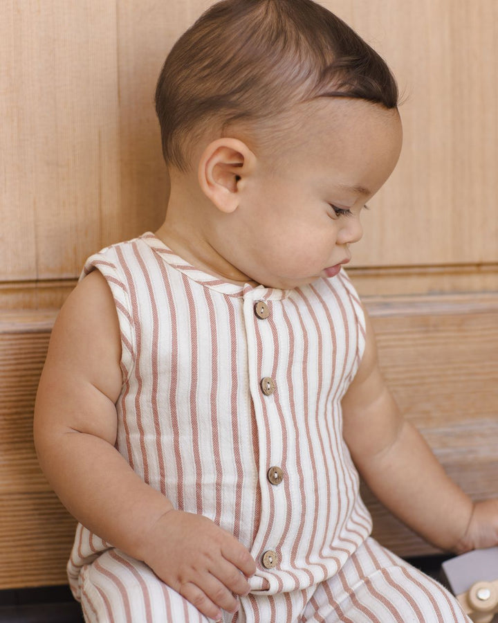HAYES ROMPER || VINTAGE STRIPE