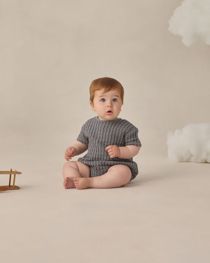 RELAXED BUBBLE ROMPER || OCEAN
