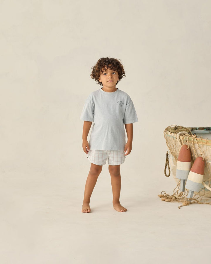 PERRY SHORT || LIGHT BLUE PLAID