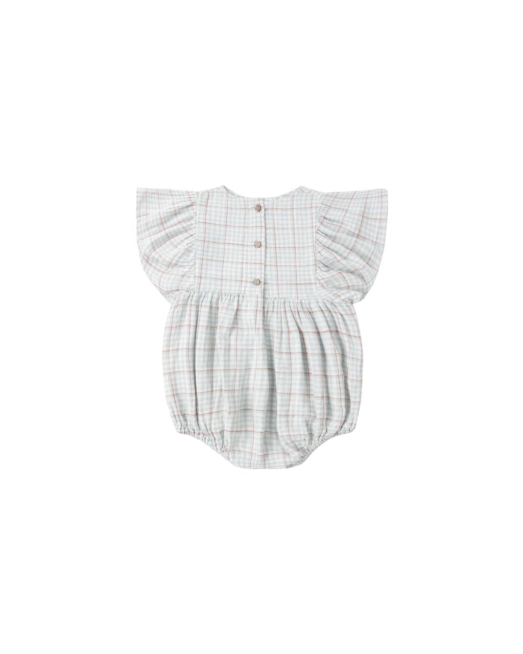 KALEA ROMPER || LIGHT BLUE PLAID