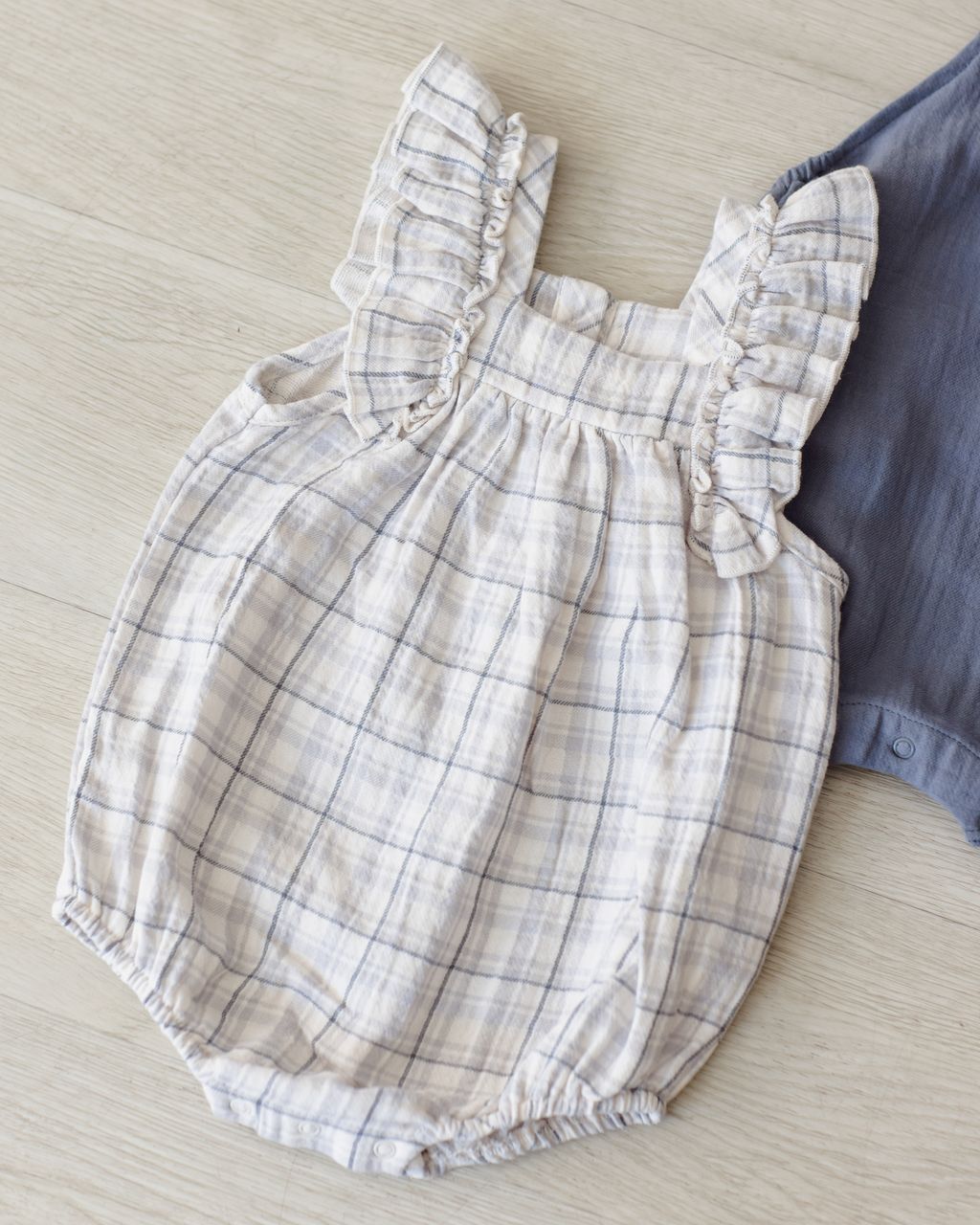 MAYA ROMPER || BLUE PLAID