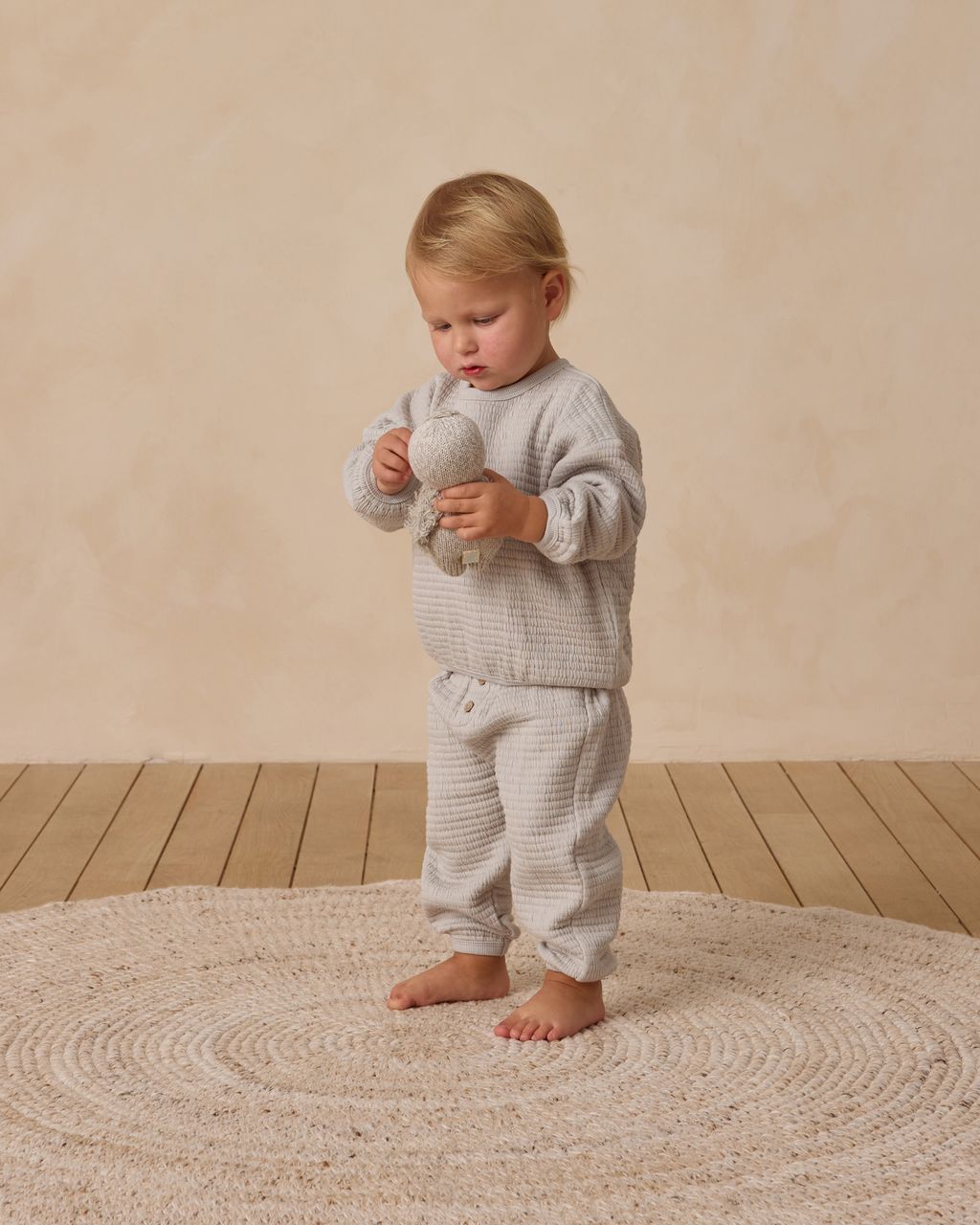 TEXTURED SWEAT SET || FROST
