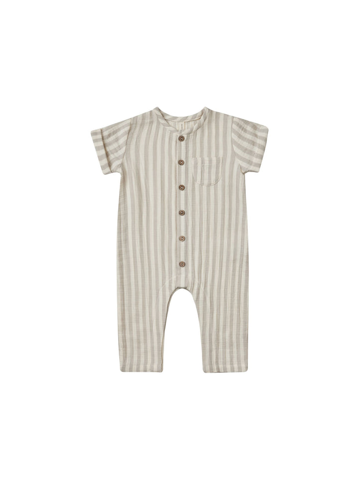 CHARLIE JUMPSUIT|| ASH STRIPE