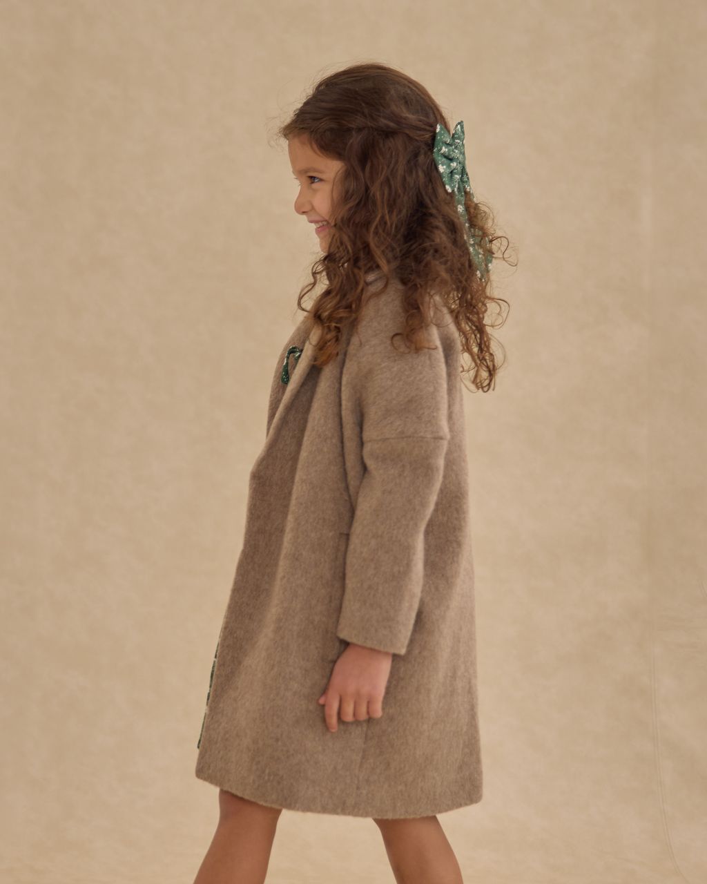 OVERSIZED BOW || GREEN DITSY