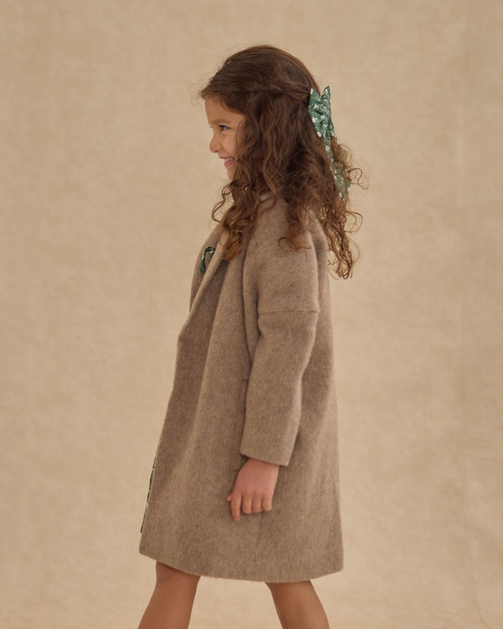OVERSIZED BOW || GREEN DITSY