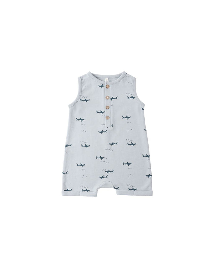 DAVIS ROMPER || SHARKS