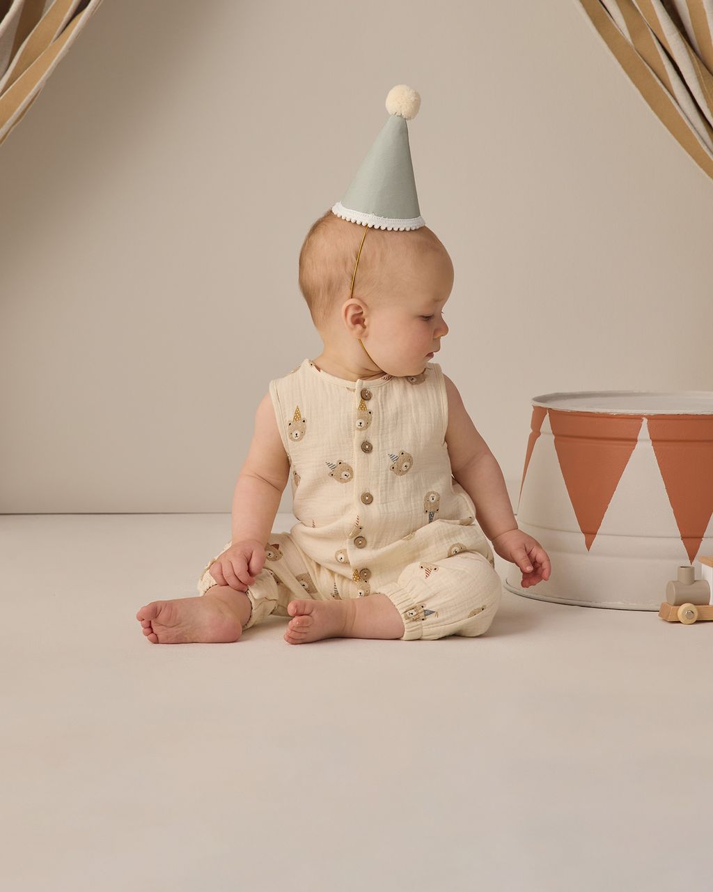 WOVEN JUMPSUIT || PARTY BEARS