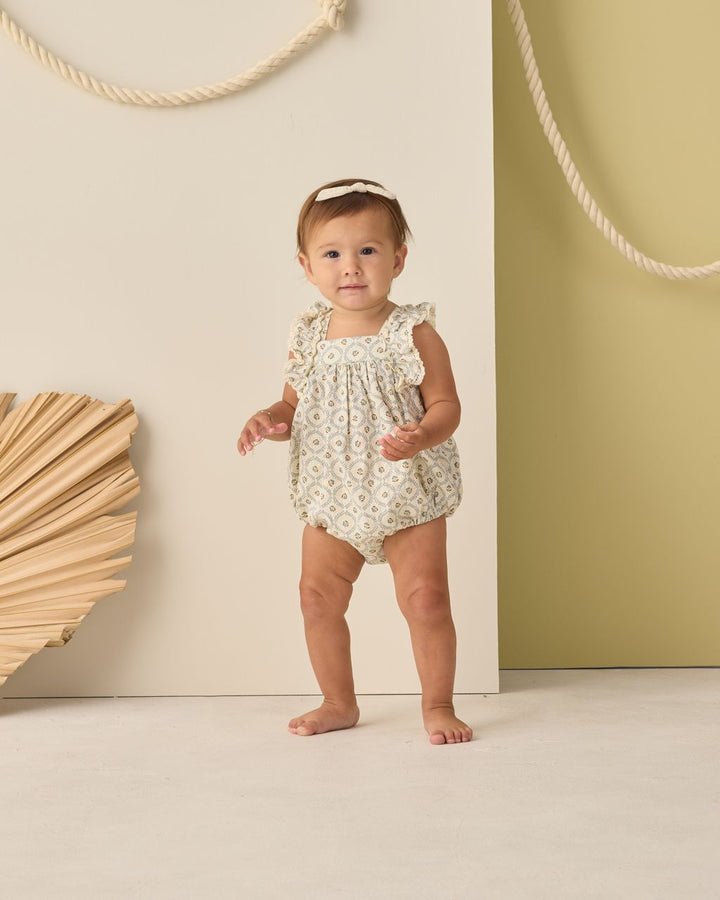 MAYA ROMPER || GREEN FLEUR