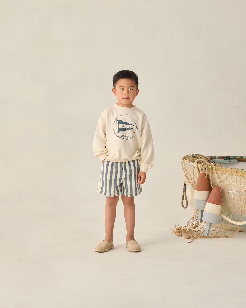 DAWSON SHORT || NAVY STRIPE