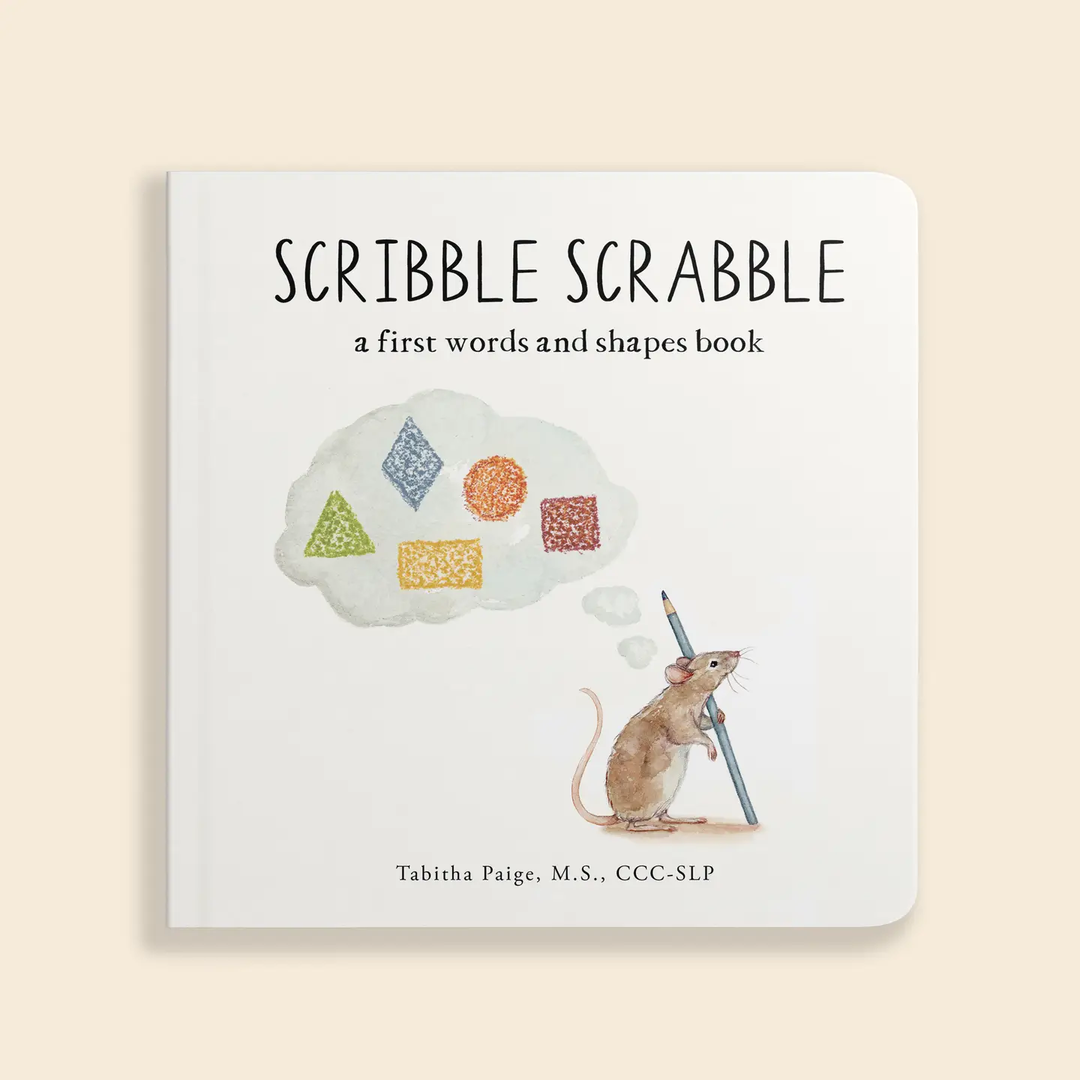 SCRIBBLE SCRABBLE || A BOARD BOOK OF FIRST WORDS