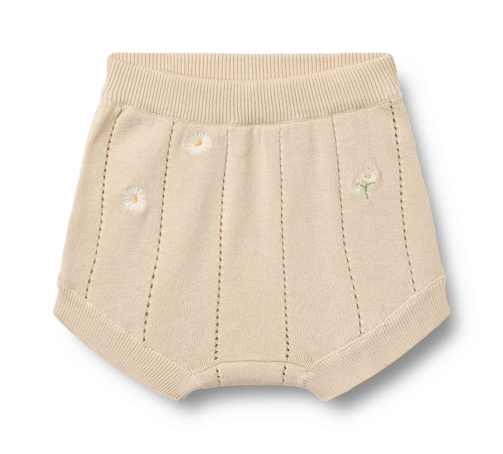KNIT SET || SANDSHELL WHITE FLOWERS