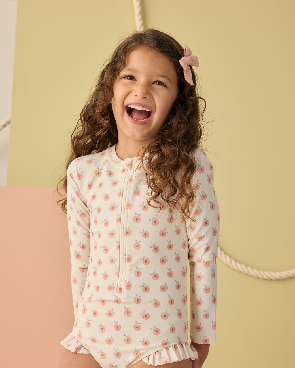 RASHGUARD ONE-PIECE || PEACHES