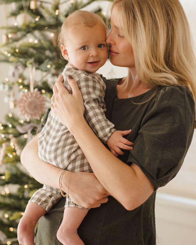 WOVEN JUMPSUIT || FOREST CHECK