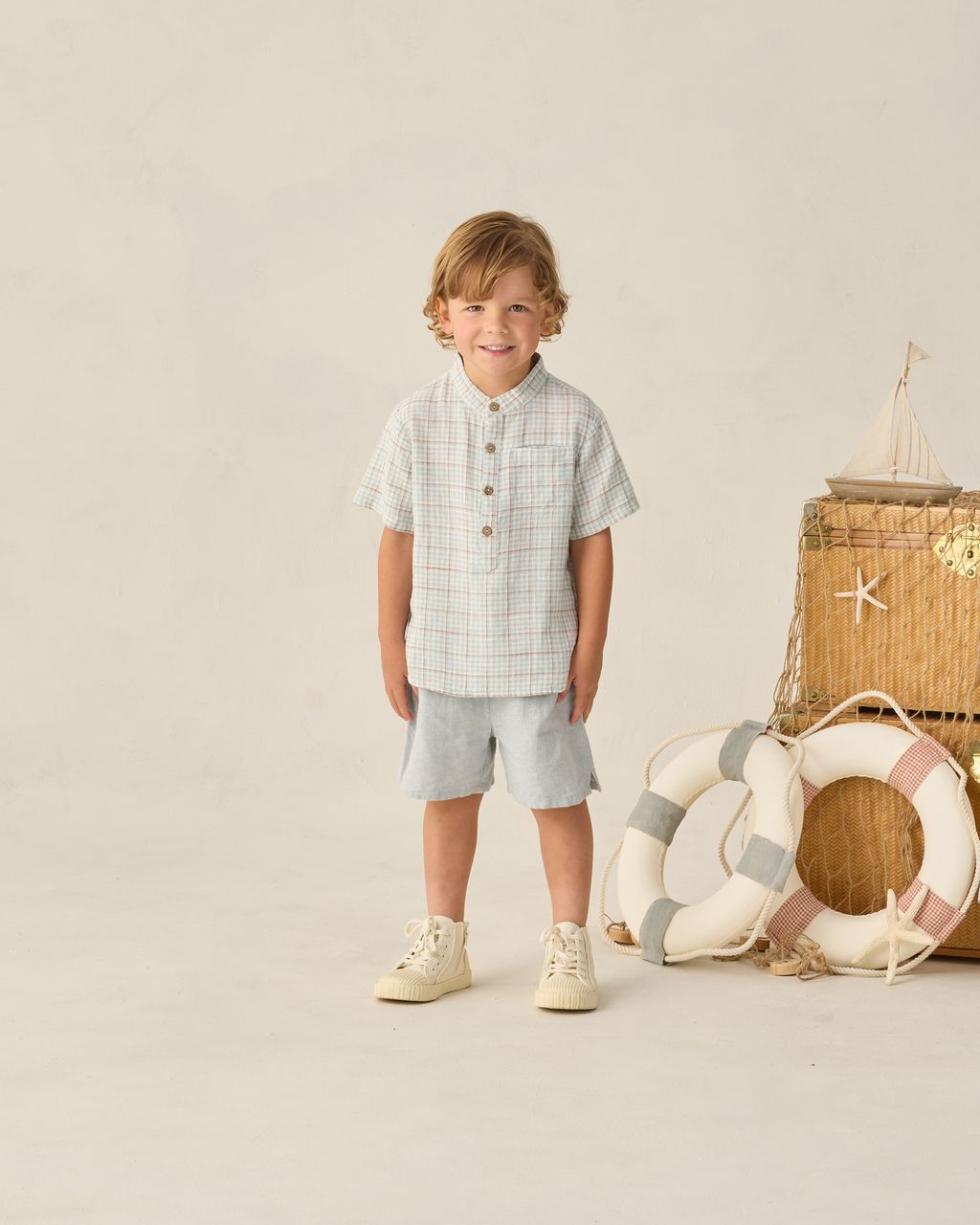 MASON SHIRT || LIGHT BLUE PLAID