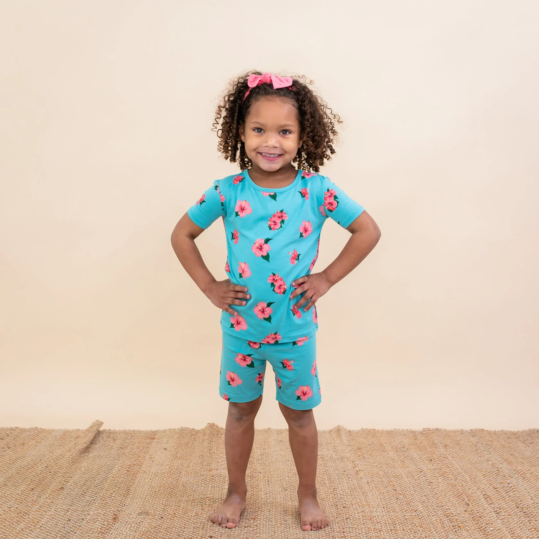 SHORT SLEEVE PAJAMAS || HIBISCUS