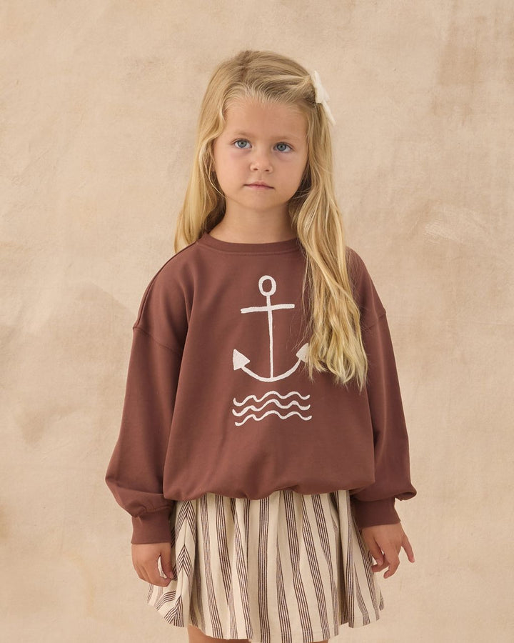 SASHA SKORT || BROWN STRIPE