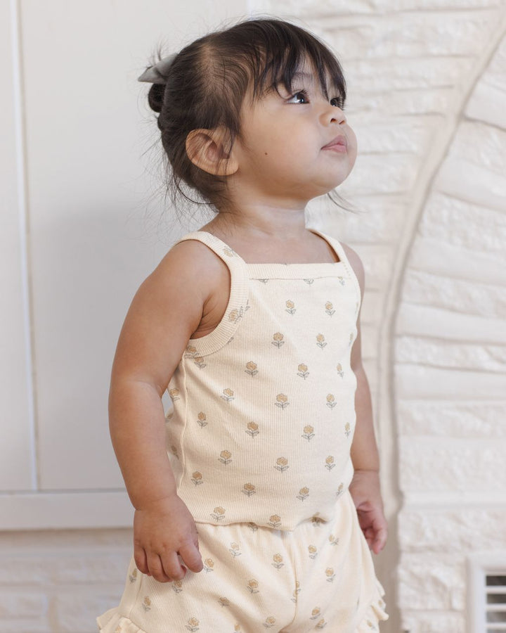 EVIE TANK + SHORTIE SET || BUTTERCUP