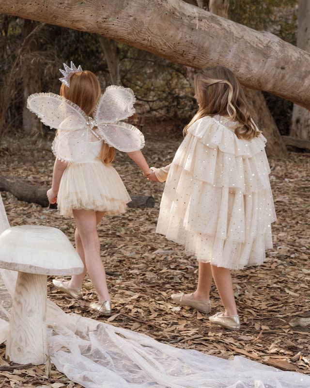 TULLE CAPE || CHAMPAGNE STARS