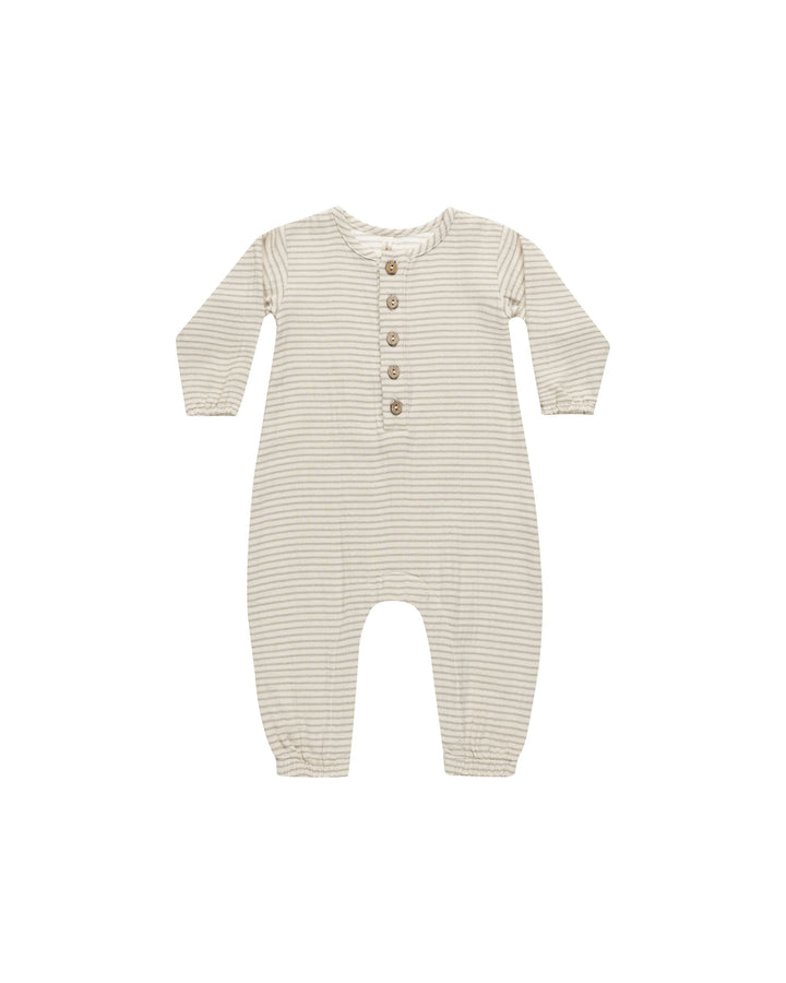 WOVEN JUMPSUIT || BASIL STRIPE