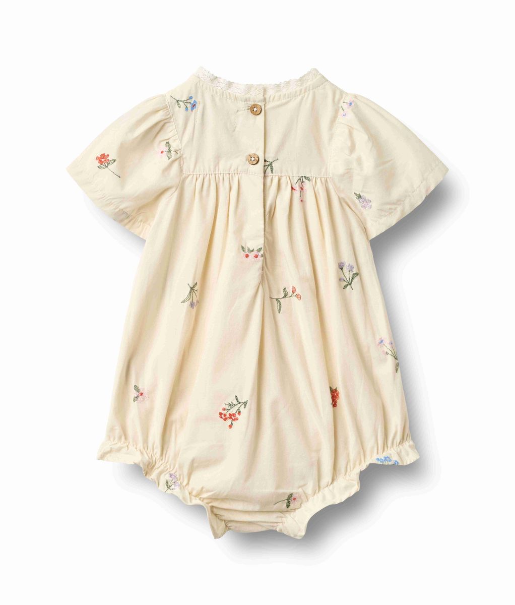 MARGIT ROMPER || IVORY EMBROIDERY FLOWERS