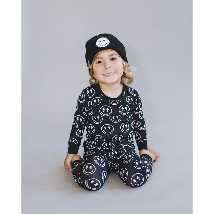 SMILEY BEANIE || BLACK