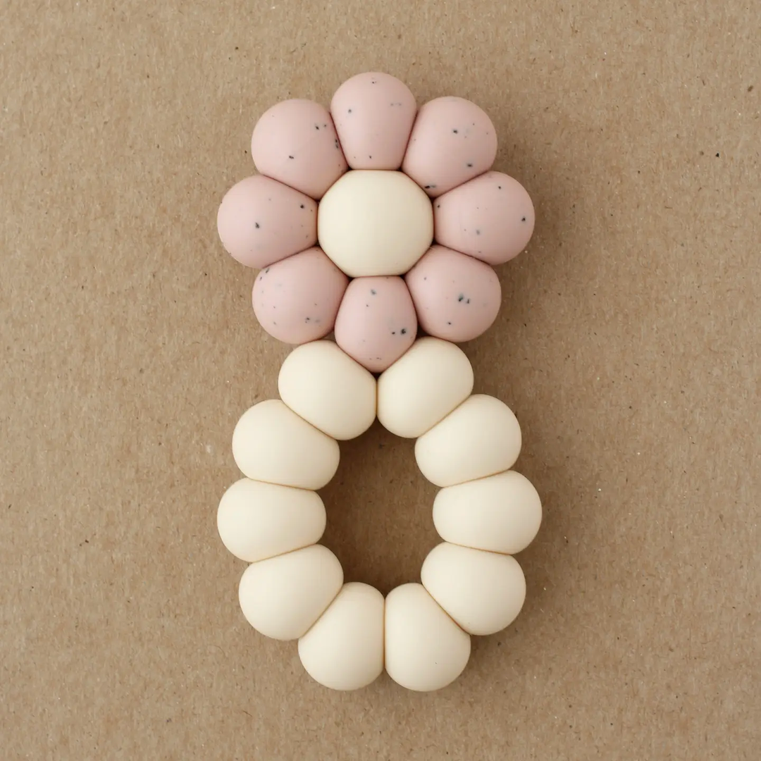 CHAMOMILE TEETHER || SPECKLED ROSE