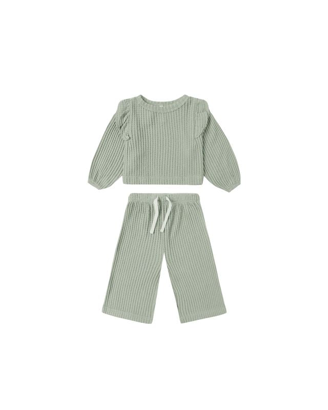 RUFFLE COZY SET || FERN