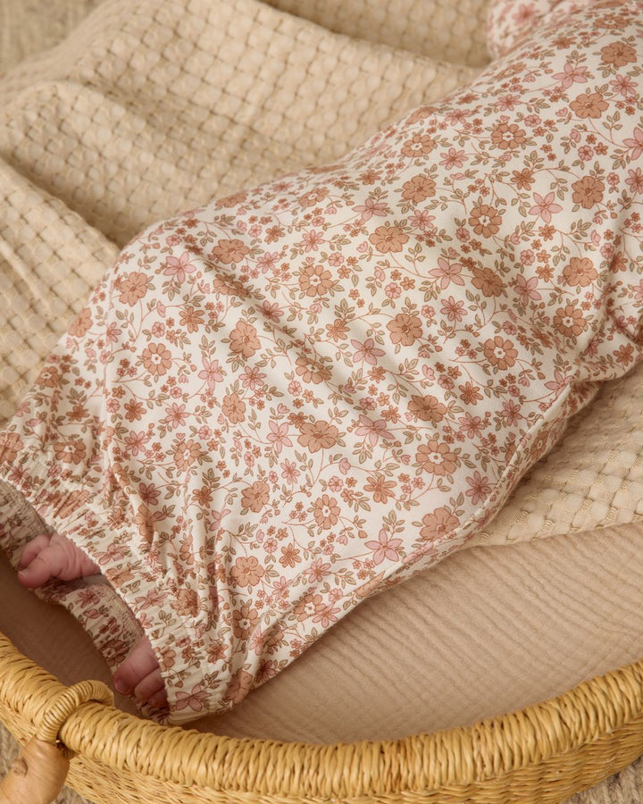 BAMBOO BABY GOWN + HAT SET|| BLOOM