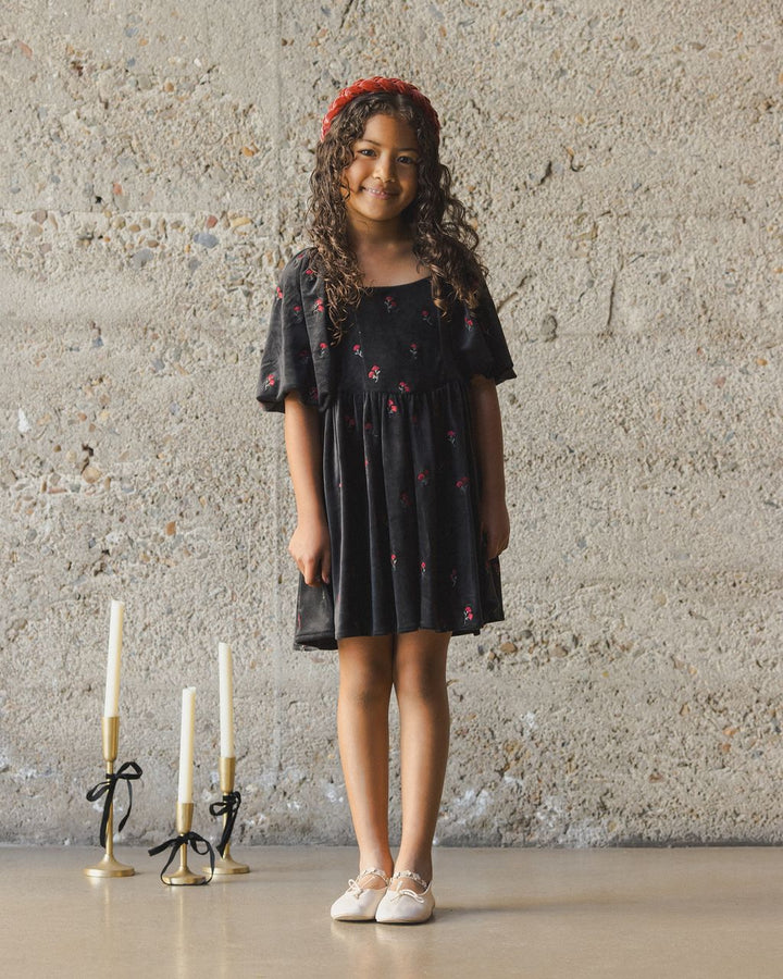 NINA DRESS || VELVET FLORAL