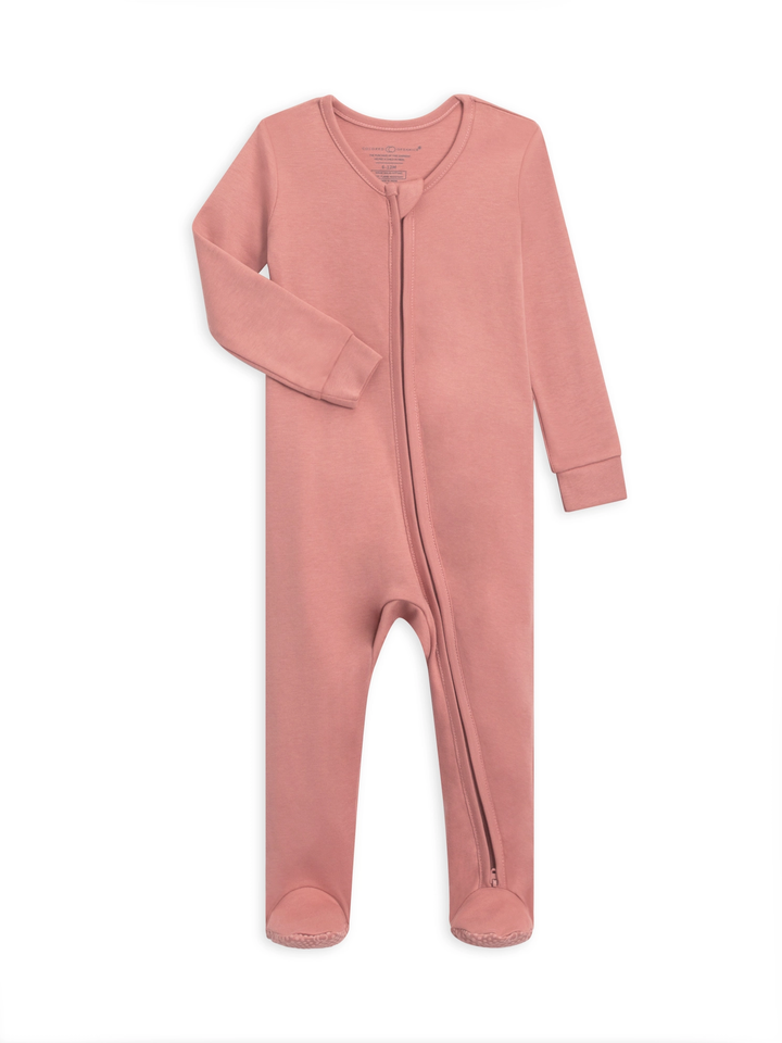 ORGANIC PEYTON ZIPPER SLEEPER || ROSE