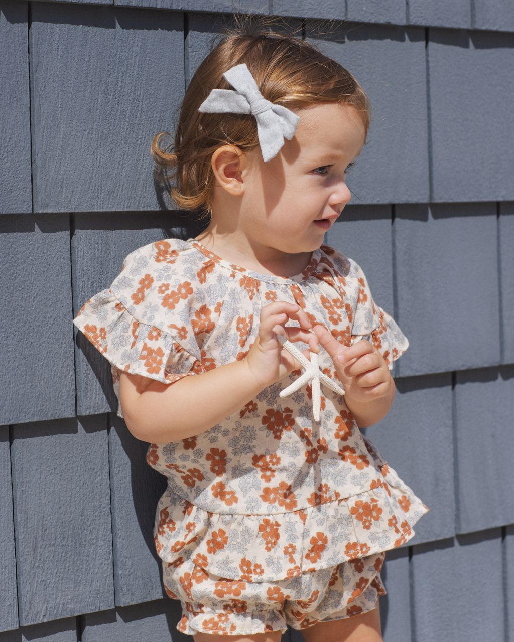 BOWS SET OF 2 || HEATHERED LIGHT BLUE