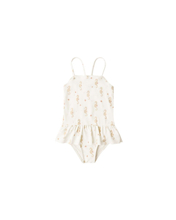TORI SKIRTED ONE-PIECE || SEAHORSES