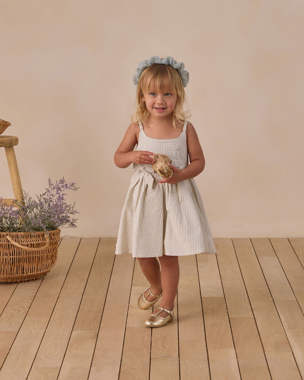 BETSY DRESS || SKY STRIPE