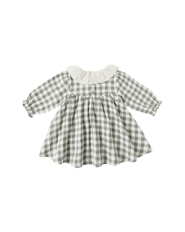 CALLIE DRESS || FOREST CHECK