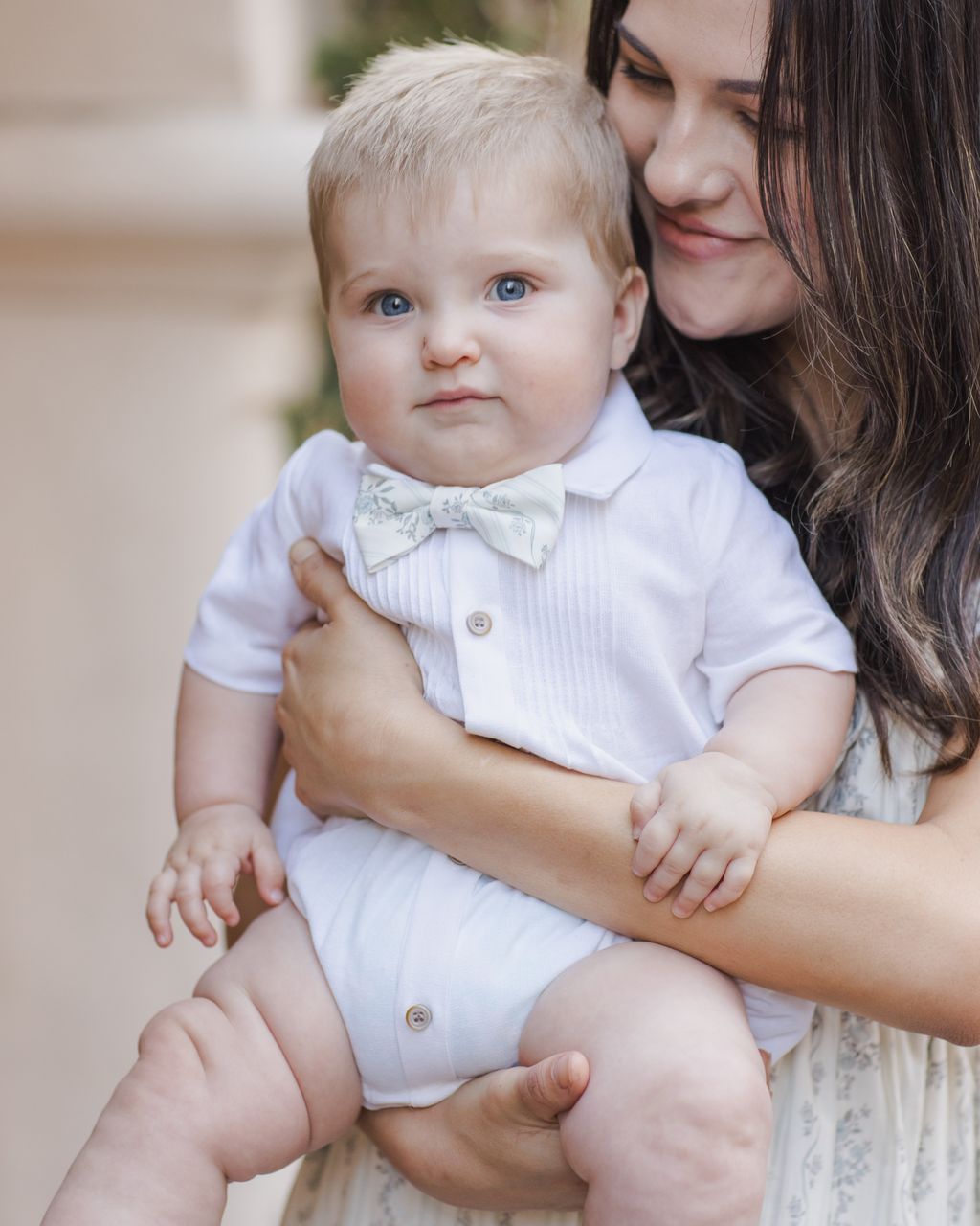 BOW TIE || FRENCH FLORAL STRIPE
