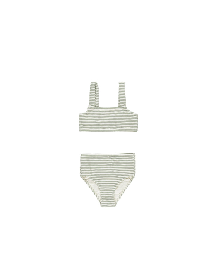 BRENTLY BIKINI || SAGE STRIPE