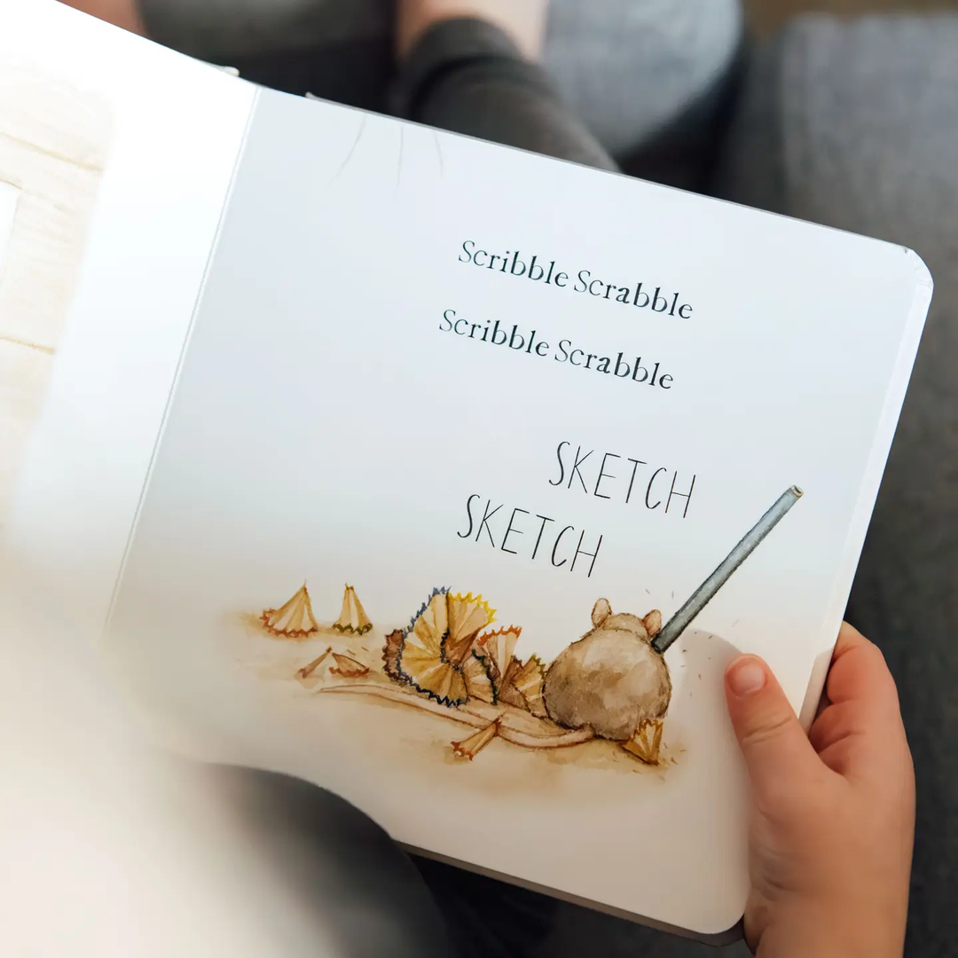 SCRIBBLE SCRABBLE || A BOARD BOOK OF FIRST WORDS