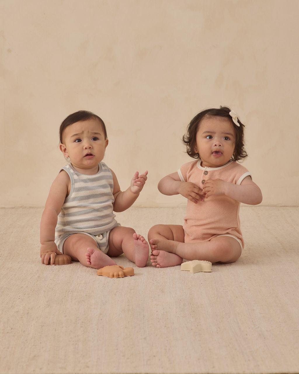 TERRY CLOTH ROMPER || MELON