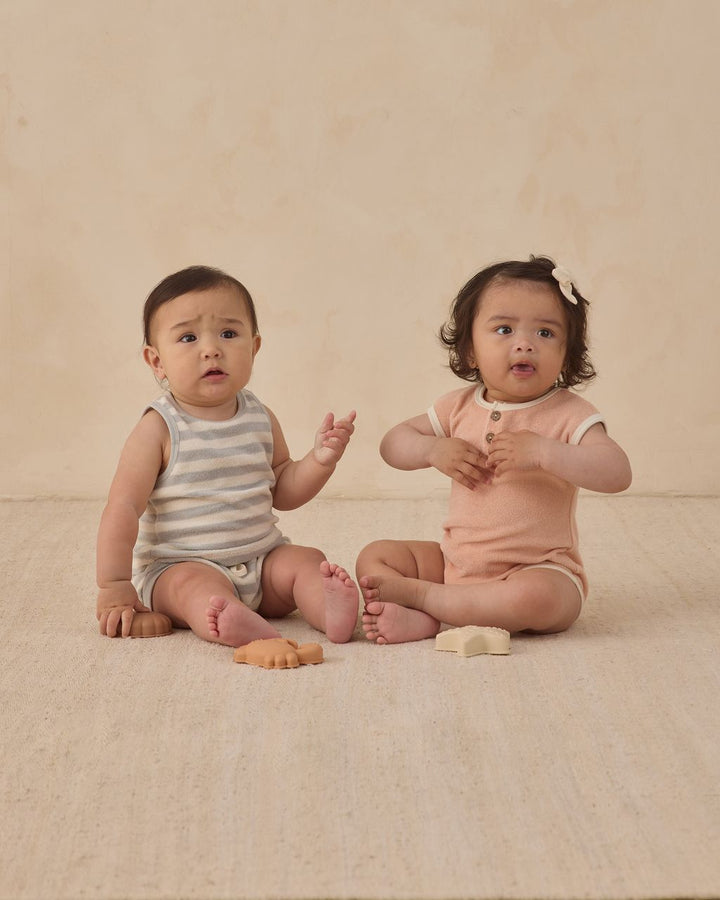 TERRY CLOTH ROMPER || MELON