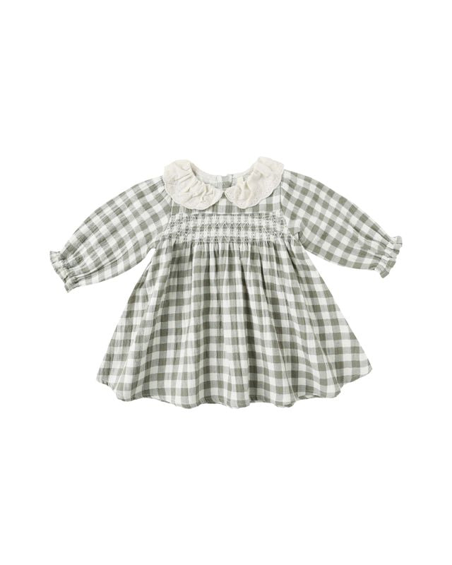 CALLIE DRESS || FOREST CHECK
