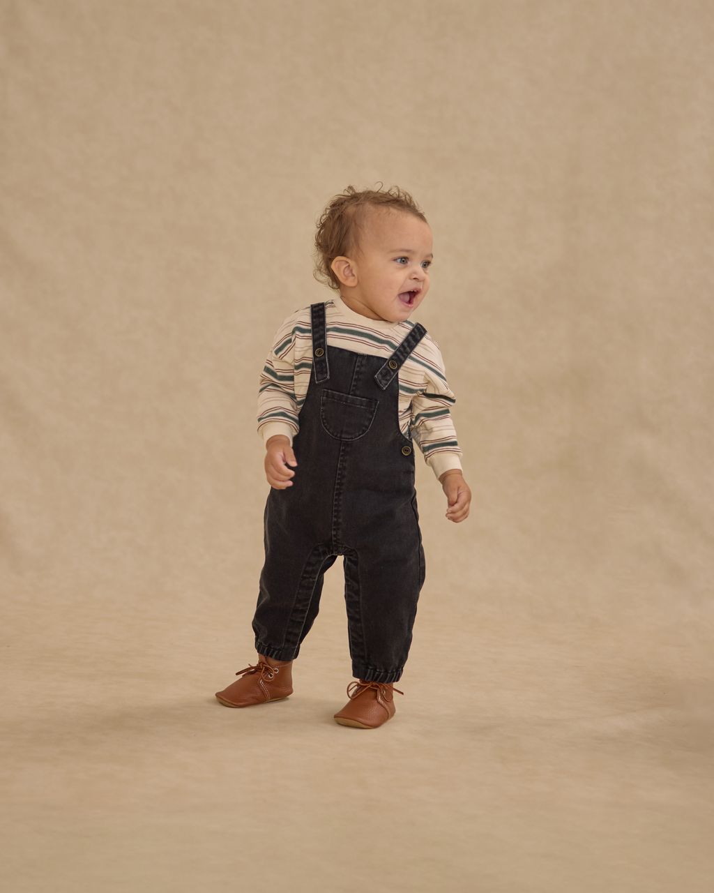 BABY OVERALLS || WASHED BLACK