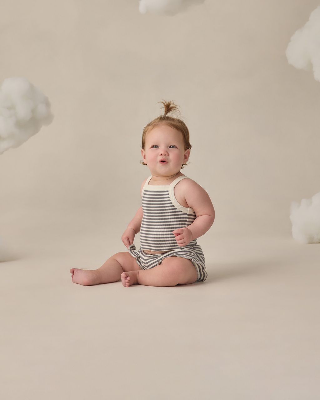 EVIE TANK + SHORTIE SET || OCEAN STRIPE