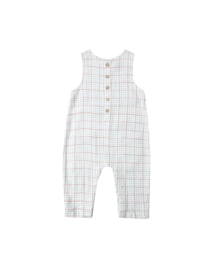 BUTTON JUMPSUIT || LIGHT BLUE STRIPE