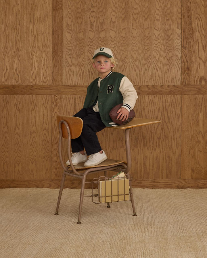 VARSITY JACKET || GREEN