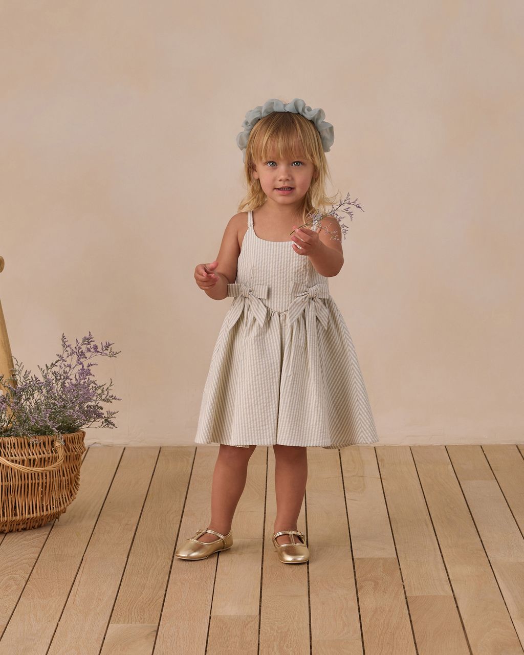 BETSY DRESS || SKY STRIPE