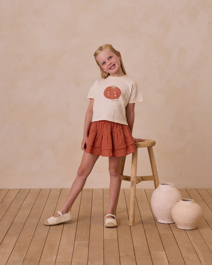 BOXY TEE || TOMATO