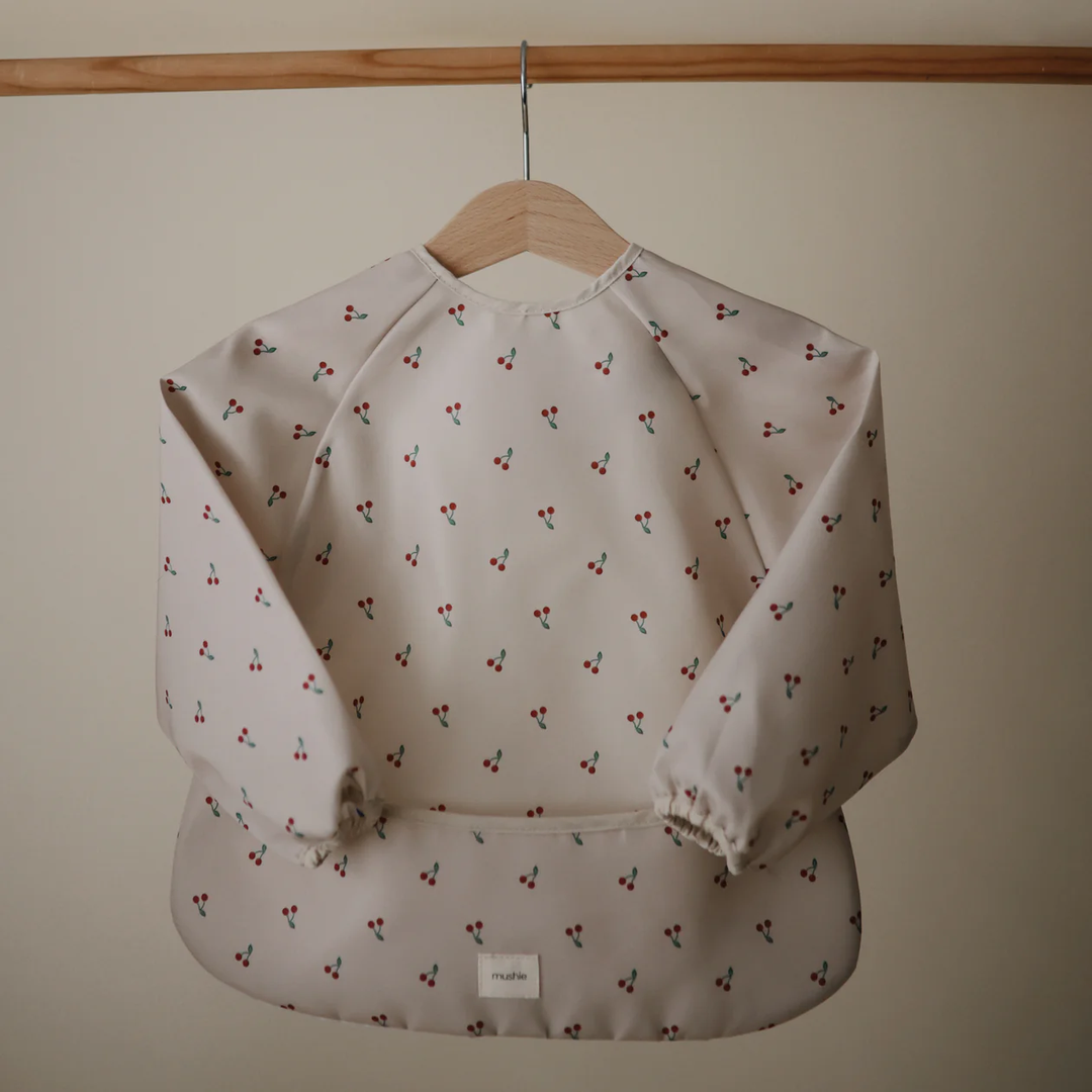 LONG SLEEVE BIB || CHERRIES