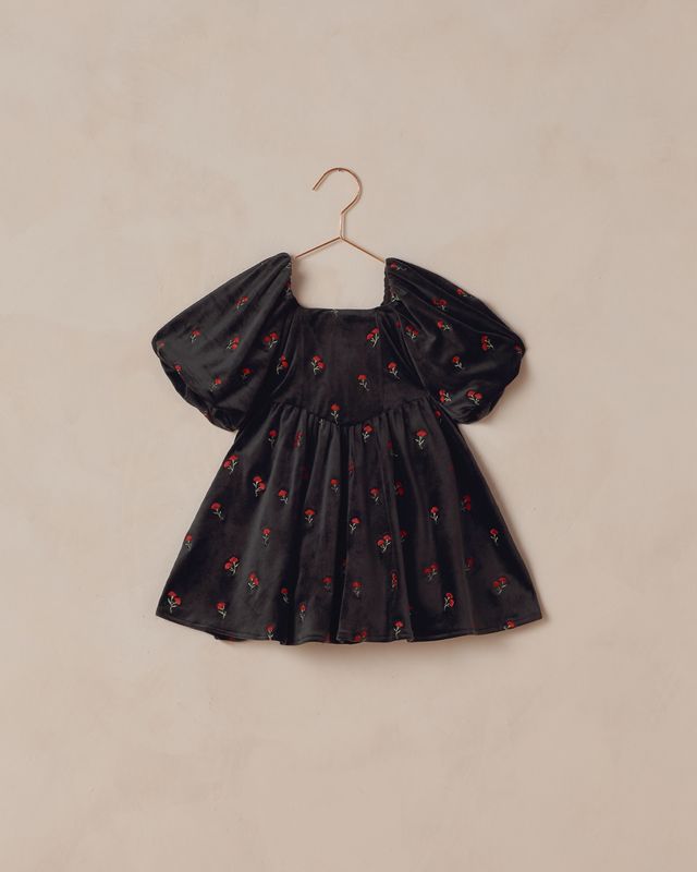 NINA DRESS || VELVET FLORAL